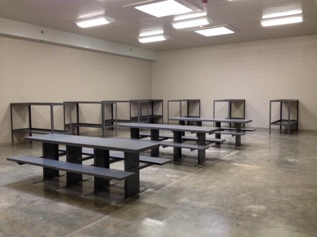 Bench Tables at Walthall County Jail